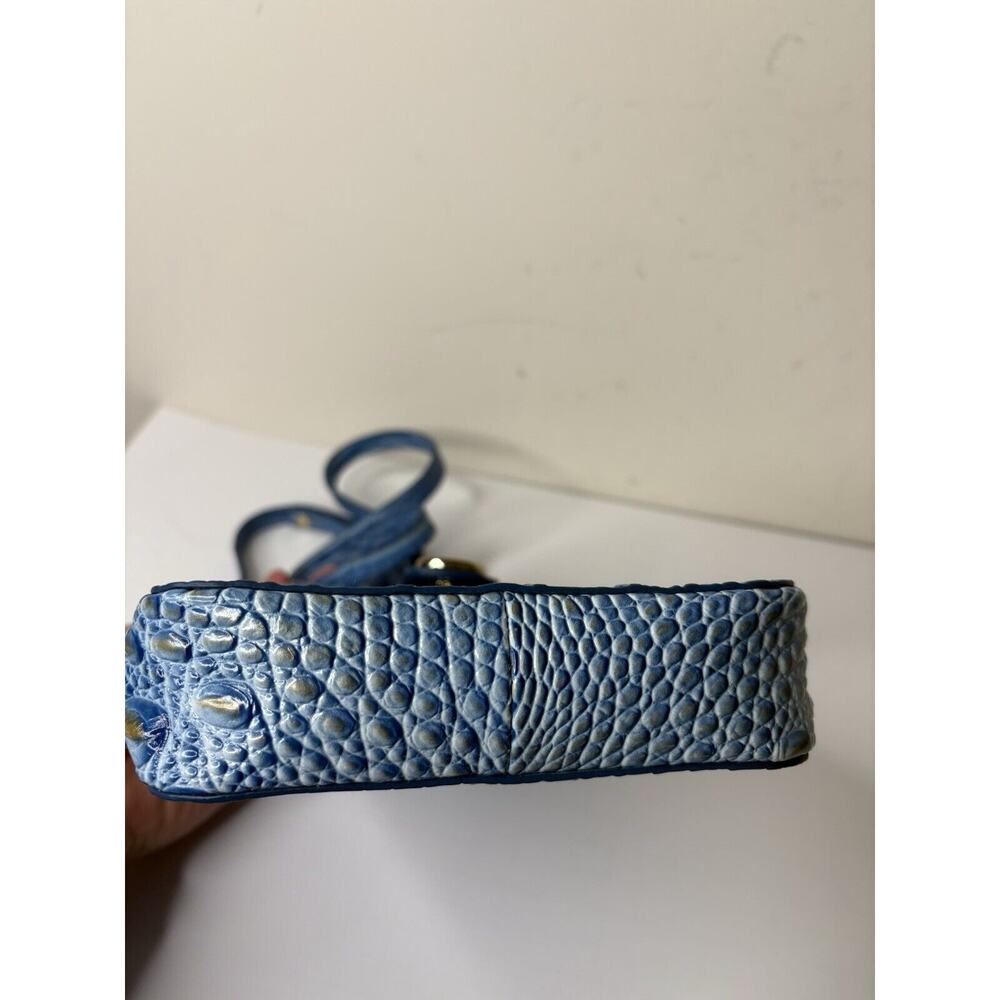 Brahmin Marley Melbourne Leather Crossbody Purse Blue Lagoon - Picture 8 of 13